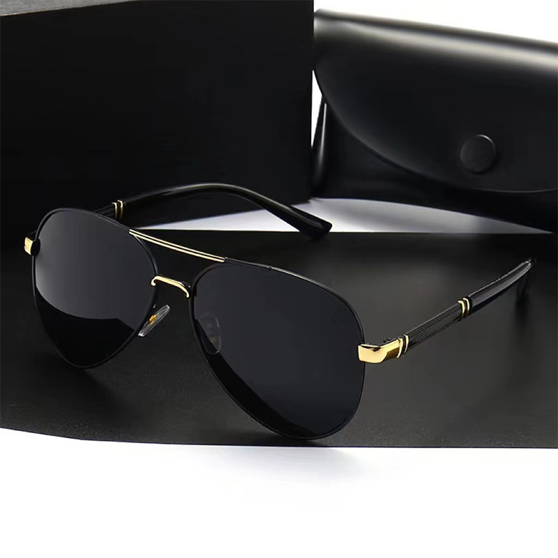 Sunglasses Polarized Men - Luxury Men's Polarized Metal Sunglasses Driving