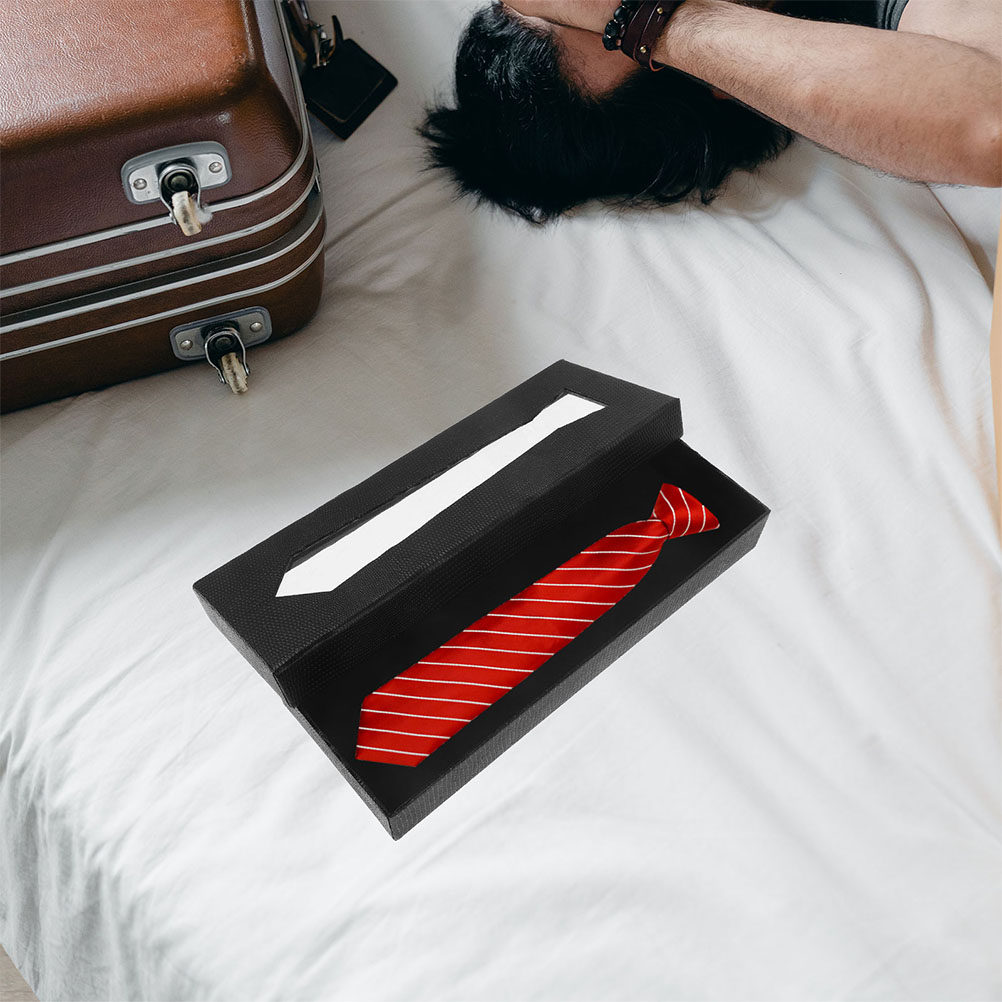 2Pcs Tie Box Elegant Cardboard - Men Accessories Elegant 评论和价格