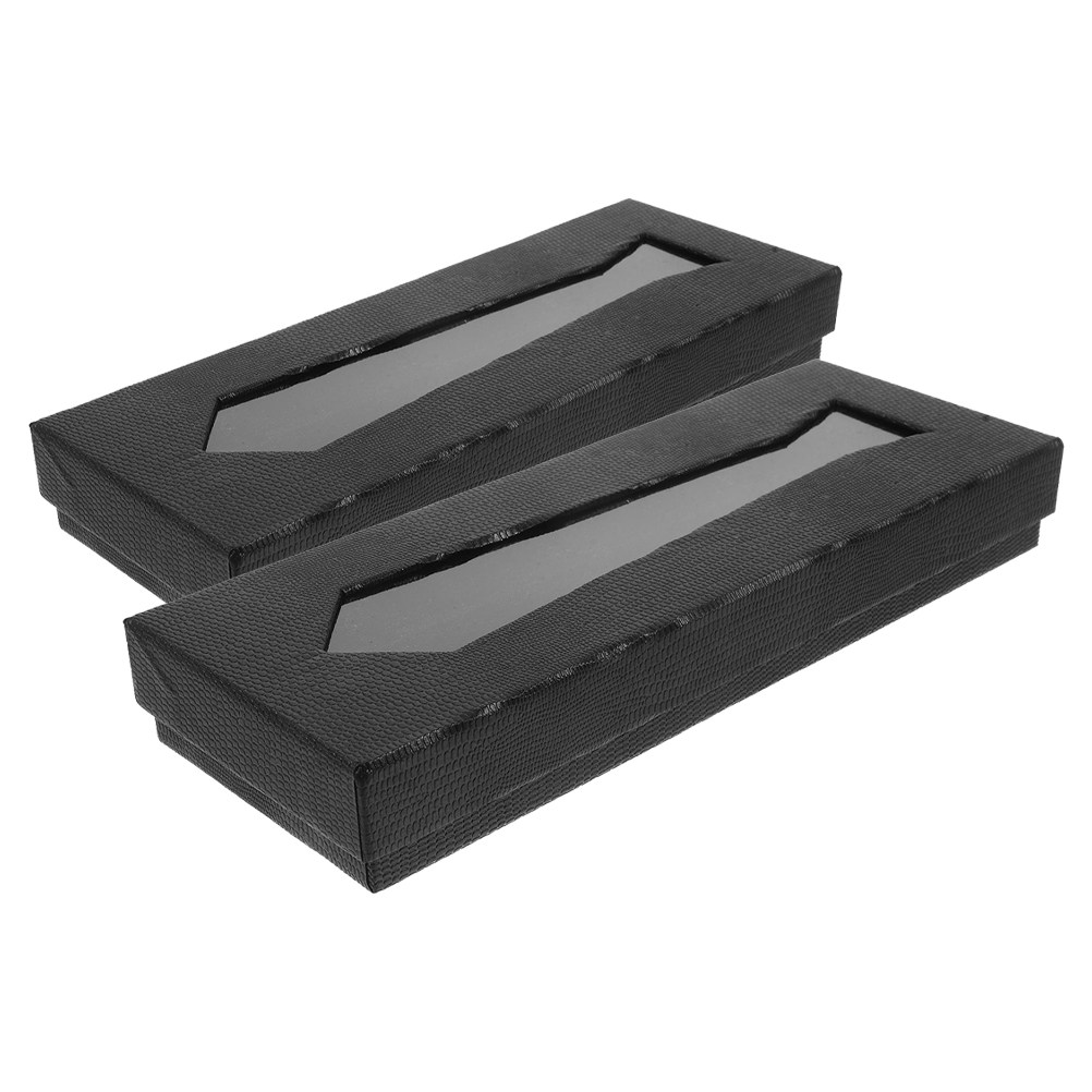 2Pcs Tie Box Elegant Cardboard - Men Accessories Elegant 评论和价格