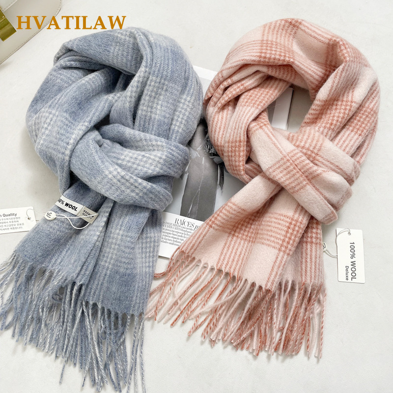 Winter Warm 100% Pure Wool Sca - Men Accessories Elegant 评论和价格