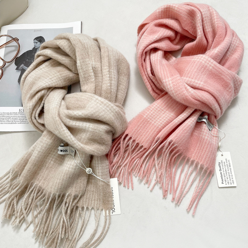 Winter Warm 100% Pure Wool Sca - Men Accessories Elegant 评论和价格