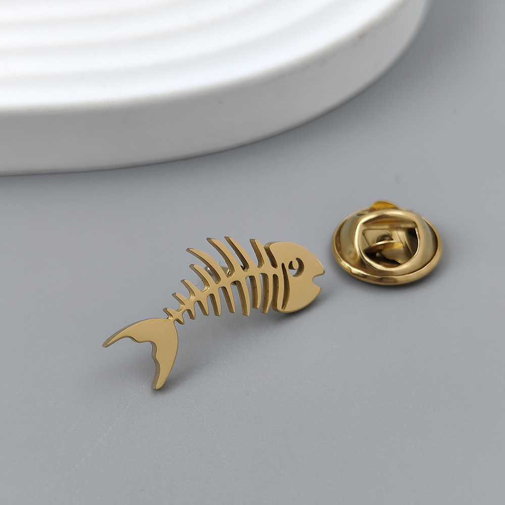 Creative fish bone gold-plated - Men'S Accessories Gift Set Branded 评论和价格