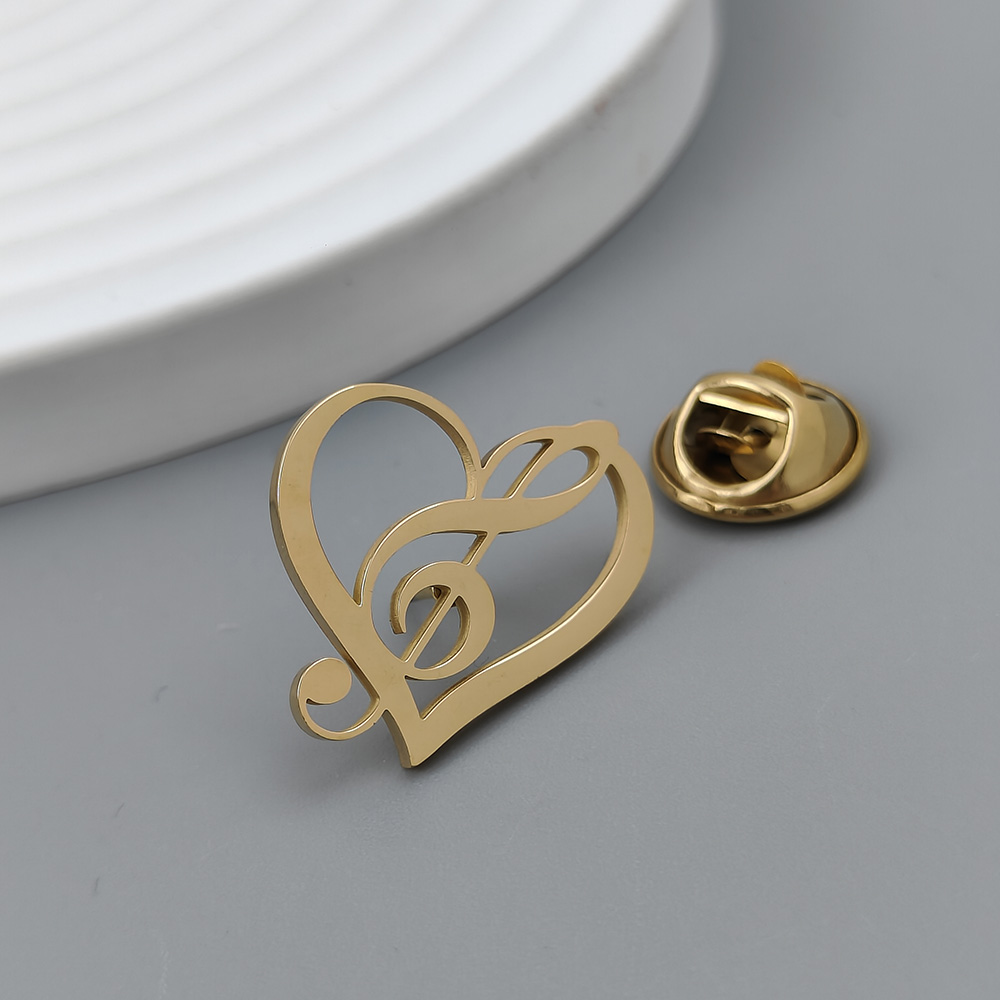 Love music symbol gold-plated  - Men'S Accessories Gift Set Branded 评论和价格
