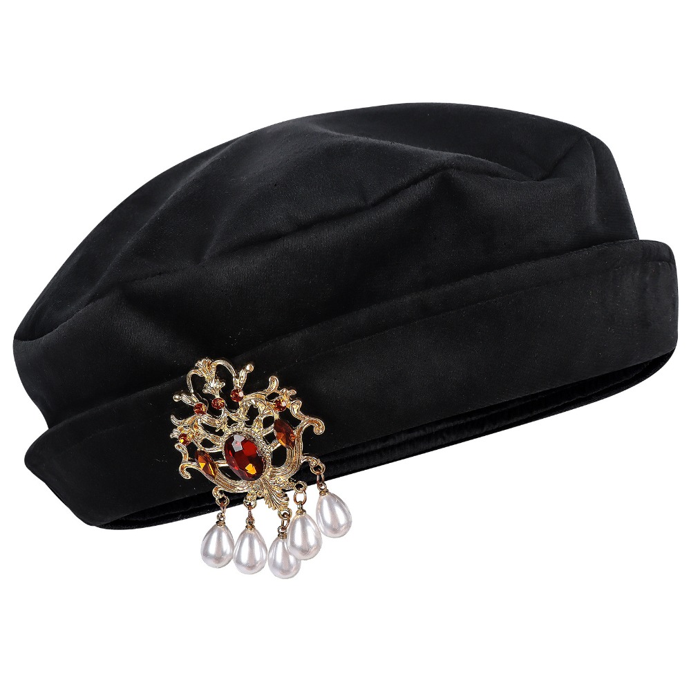 Men Medieval Tudor Beret Hat R - Men Accessories Hat 评论和价格