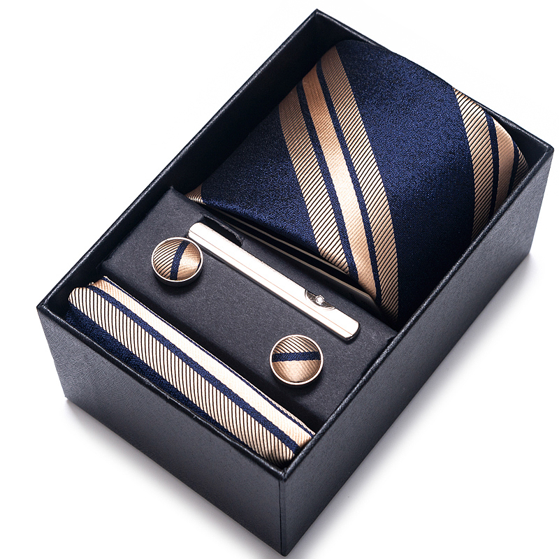 100% Silk Brand Tie Handkerchi - Men'S Accessories Gift Set Branded 评论和价格