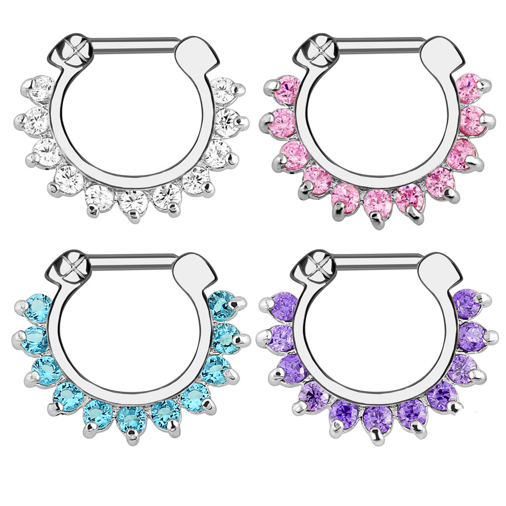 1pcs Hoop Clip On Nose Septum  - Men Accessories Earrings 评论和价格