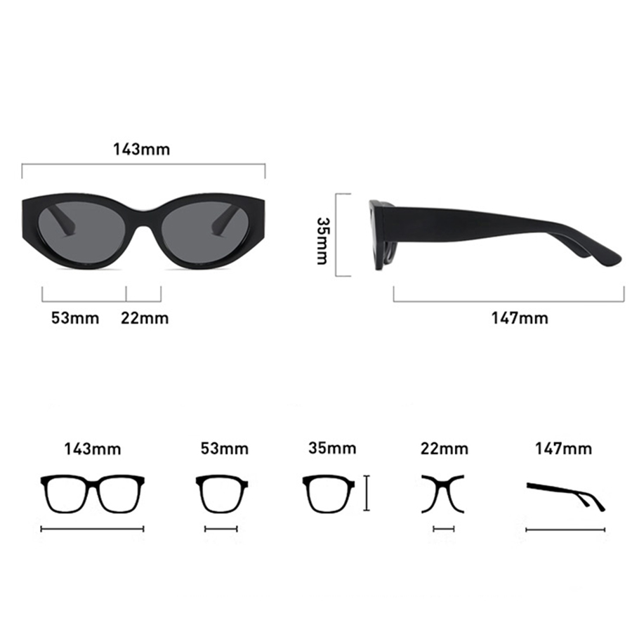 Women Men Classic Cat-Eye Pola - Sunglasses Polarized Men 评论和价格