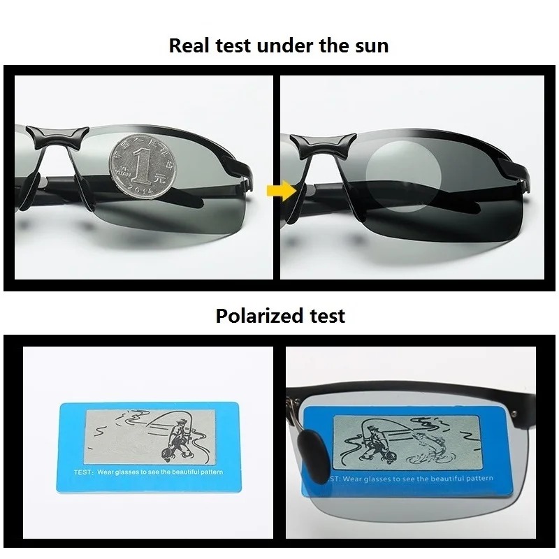 Men Photochromic Polarized Sun - Sunglasses Polarized Men 评论和价格