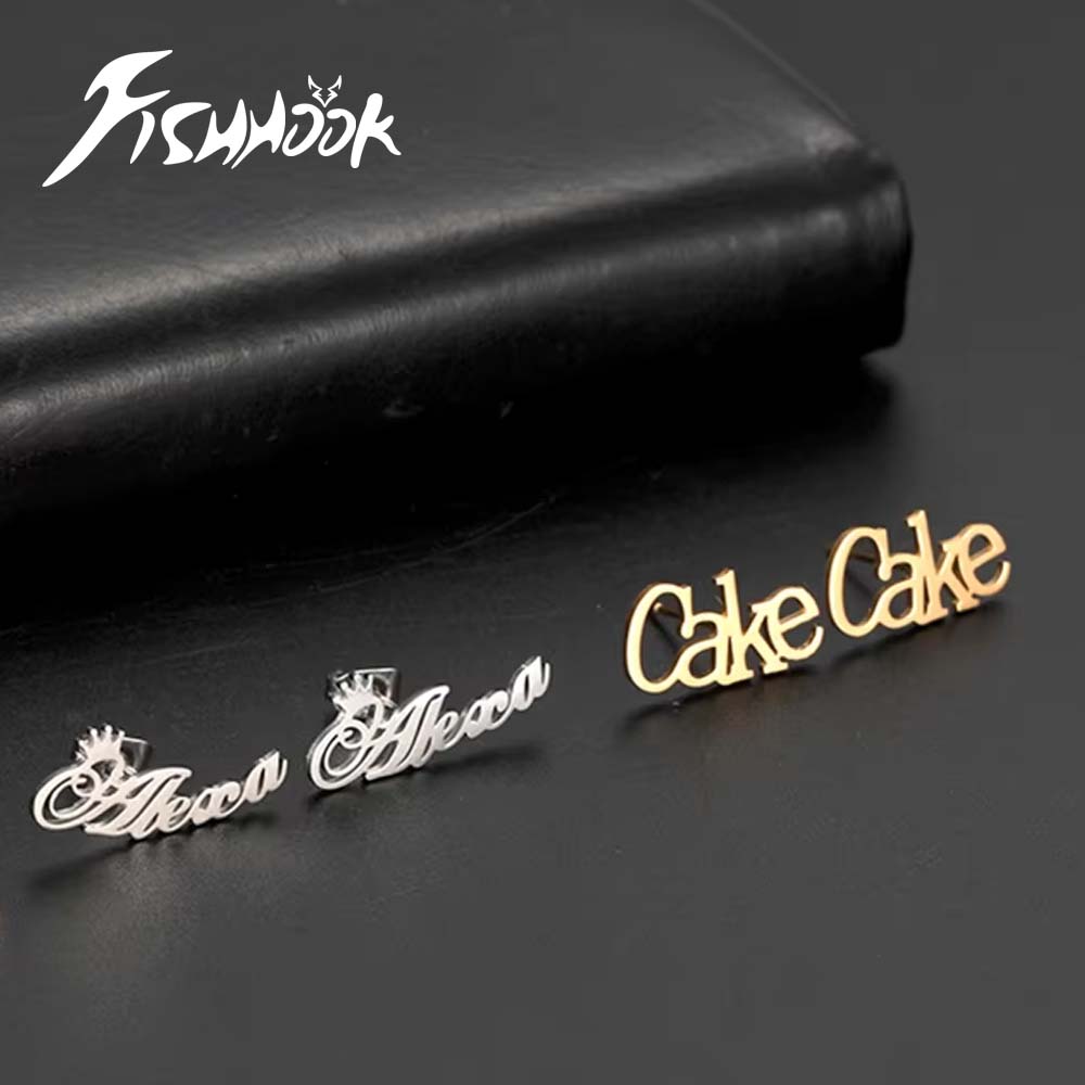 Small Logo Custom Name Stud Ea - Men Accessories Earrings 评论和价格