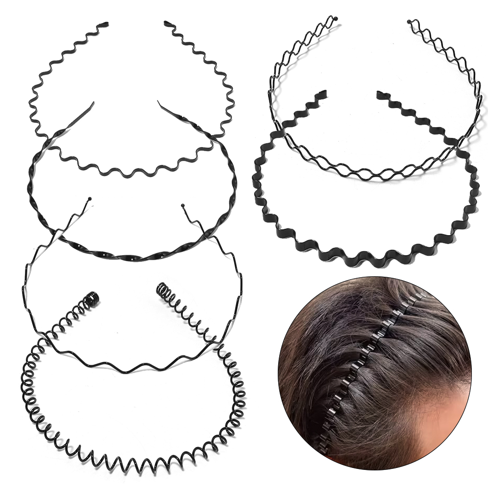 6pcs/lot Black Hair Hoops Meta - Men Accessories Earrings 评论和价格
