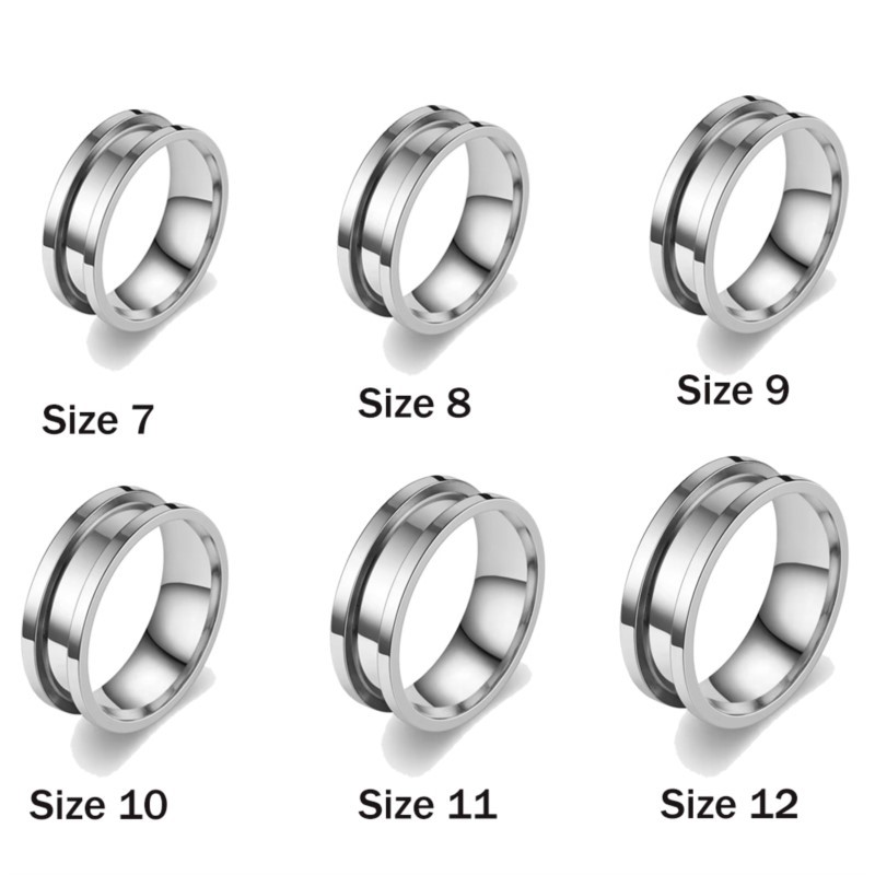 5pcs 7/8/9/10/11/12 Ring Core  - Men Accessories Ring 评论和价格