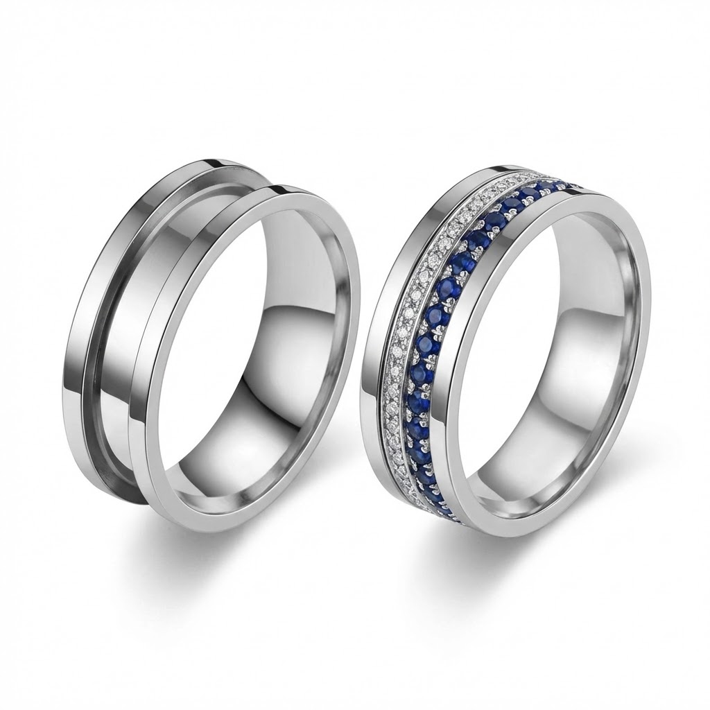 5pcs 7/8/9/10/11/12 Ring Core  - Men Accessories Ring 评论和价格