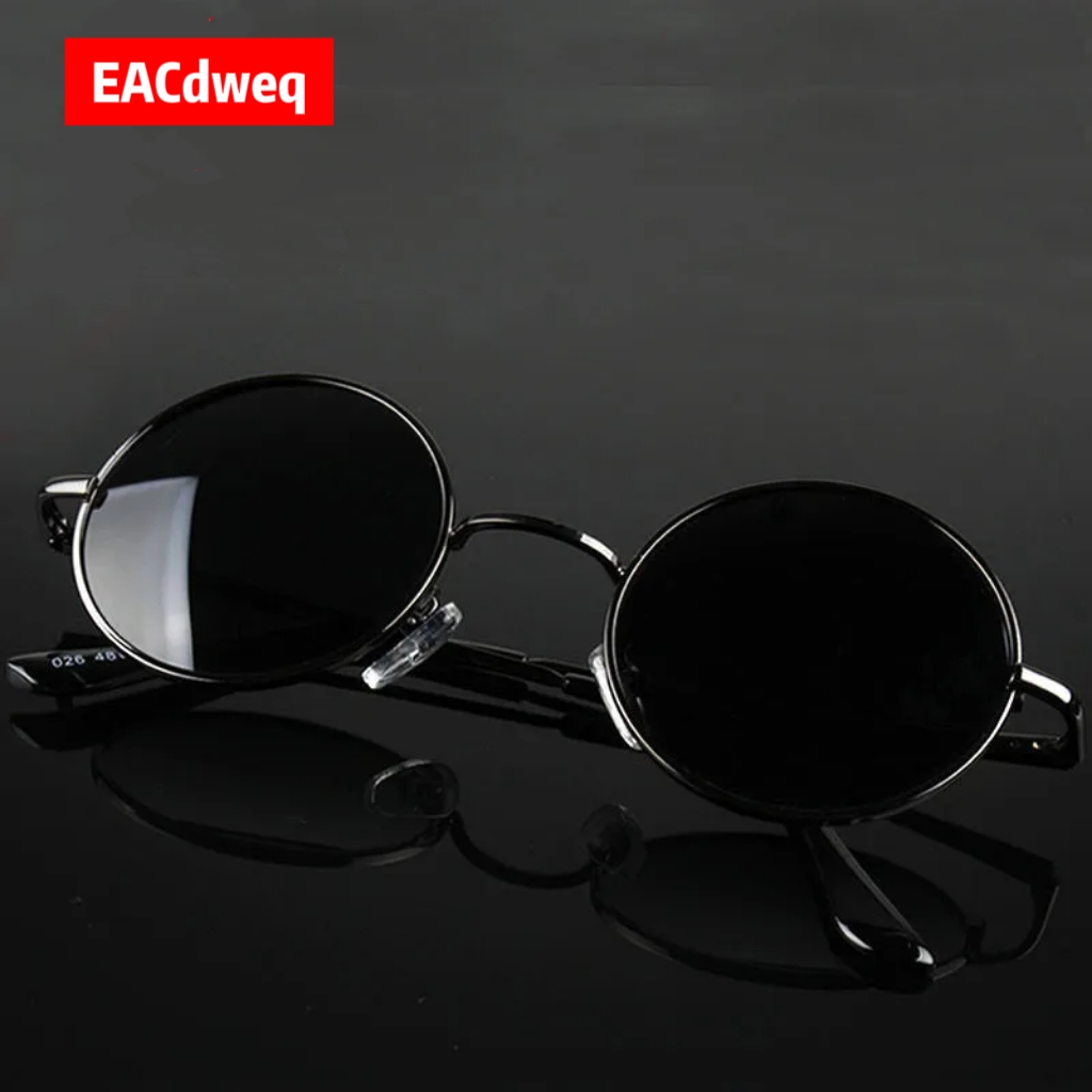 Retro Vintage Round Sunglasses - Sunglasses Polarized Men 评论和价格